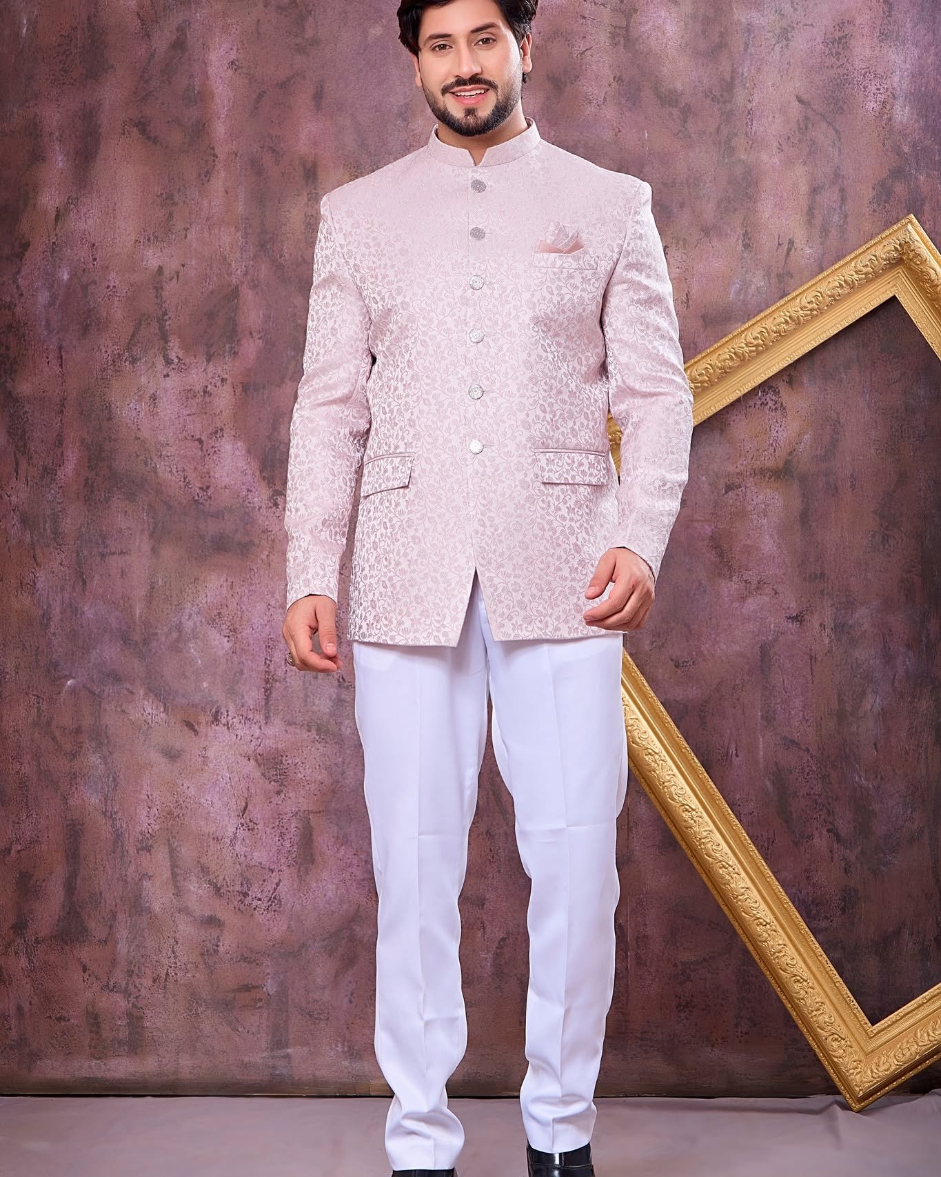 Elevate your party look with our Designer Onion Colour Jodhpuri